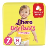 LIBERO подгузники-трусики Dry Pants 7 (16 - 26 кг) 14 шт