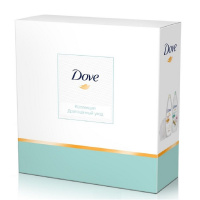 DOVE Подарочный набот Крем-гель для душа Dove с Драгоценными маслами 250 мл + Крем-гель для душа Dove Фисташковый крем и магнолия 250 мл и мочалка в подарок.