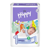 BELLA Baby подгузники Happy Newborn 1 (2-5 кг) 42 шт