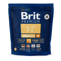 BRIT Premium Сухой корм  для собак  Chicken Adult Medium M 1кг